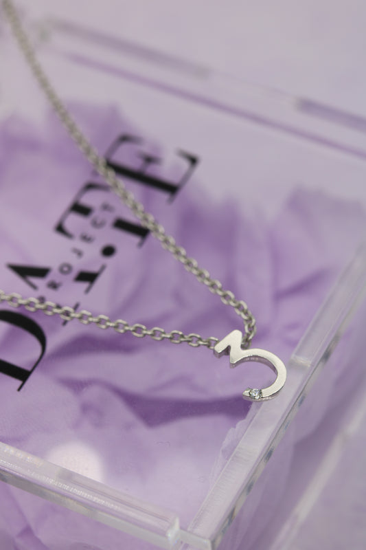 Da.Te Single mit Kette in 925 Silber