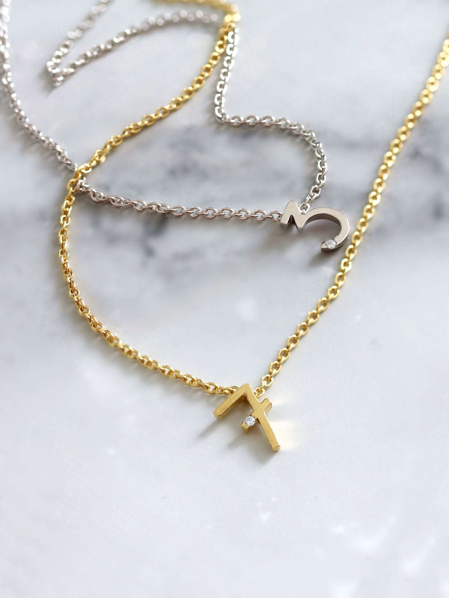 Da.Te Single mit Kette in 925 Silber