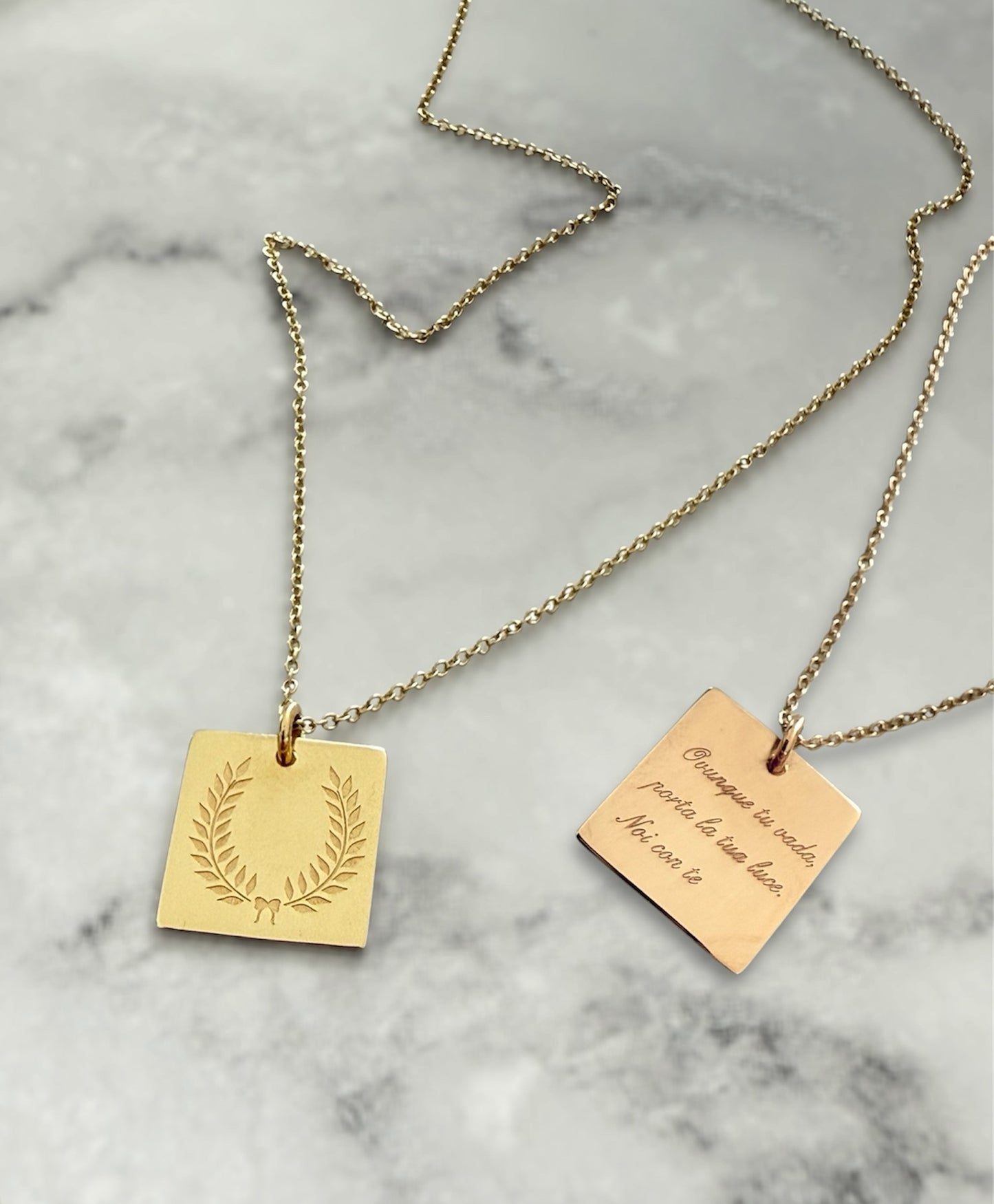 Da.Te Single with Chain in 925 Silver