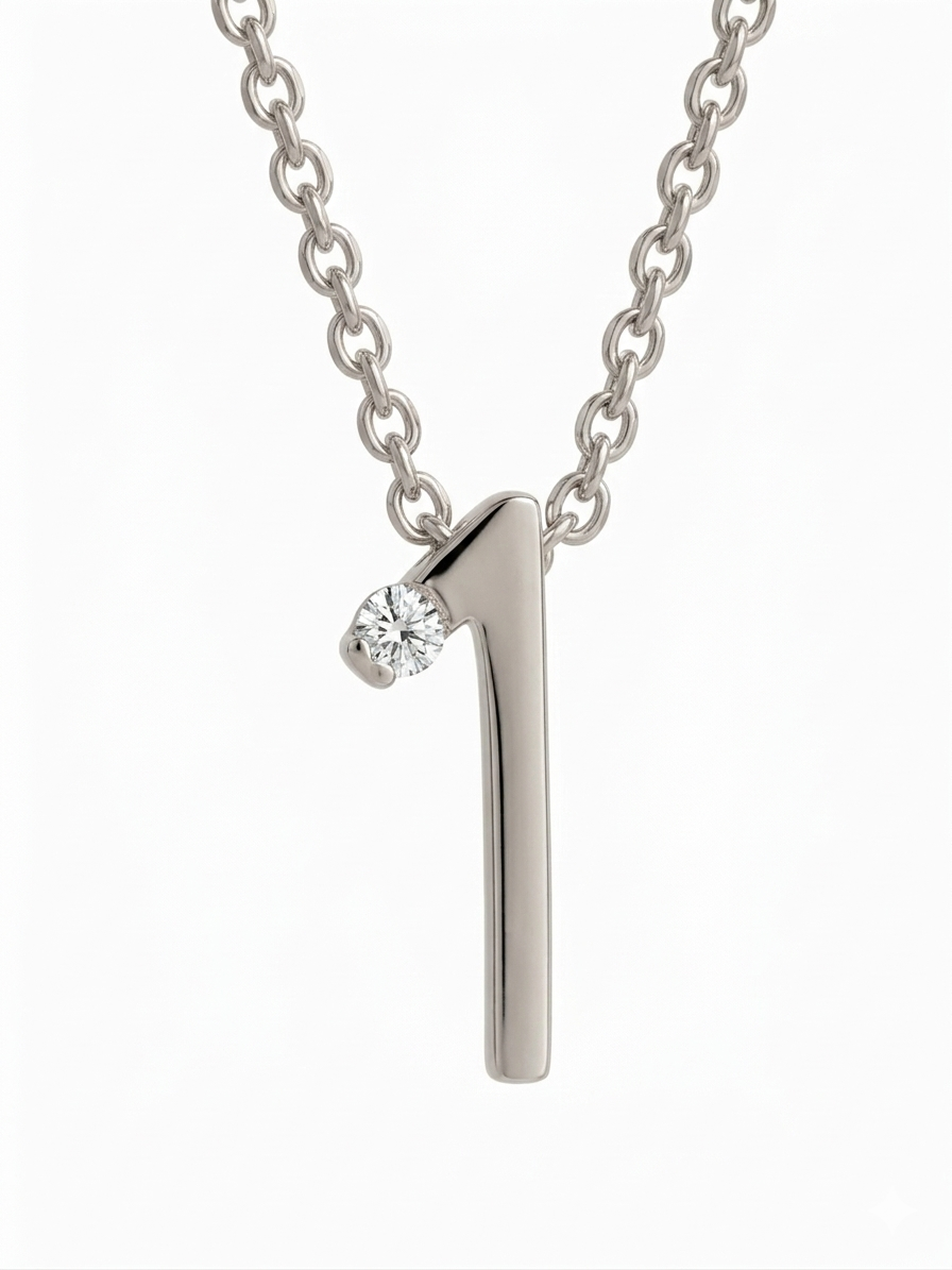 Da.Te Single mit Kette in 925 Silber