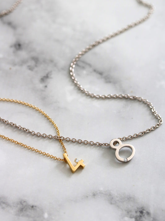 Da.Te Single mit Kette in 925 Silber