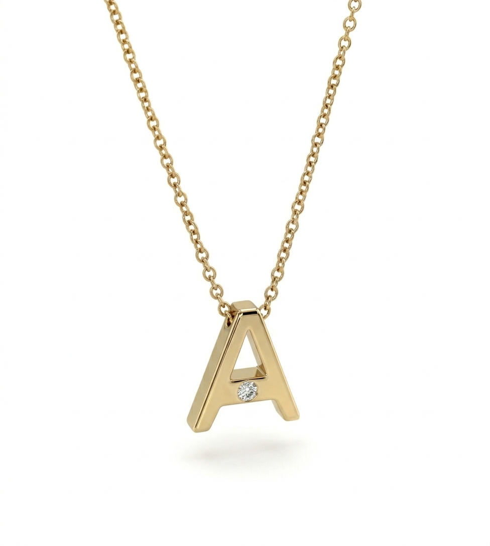 Da.Te Single with 18kt Gold Chain