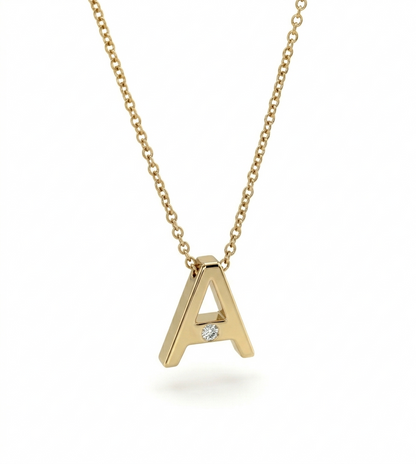 Da.Te Single with 18kt Gold Chain