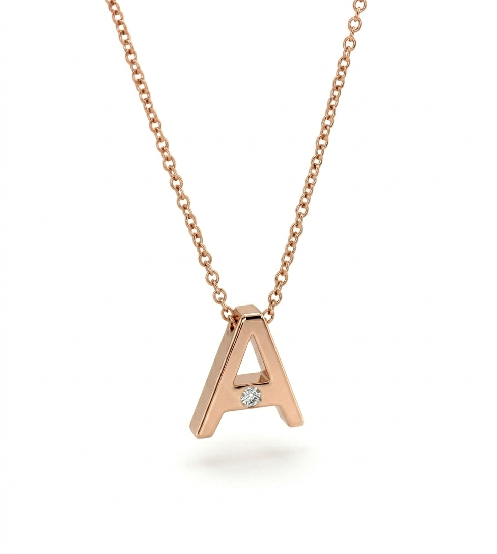 Da.Te Single with 18kt Gold Chain