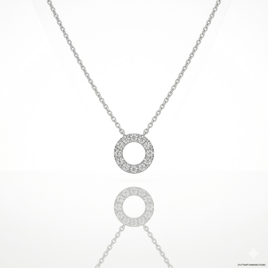 Da.Te Single with Chain in 925 Silver