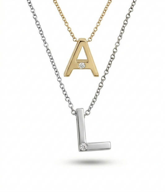Da.Te Single with 18kt Gold Chain