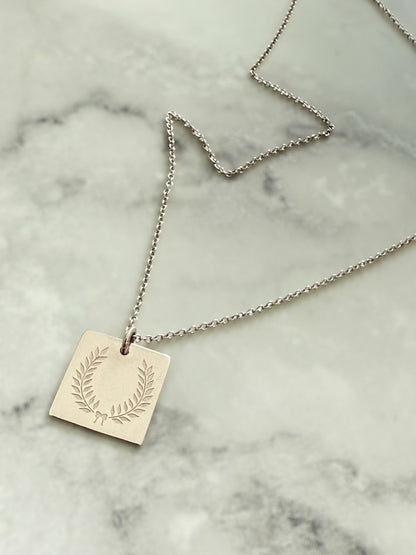 Da.Te Single with Chain in 925 Silver